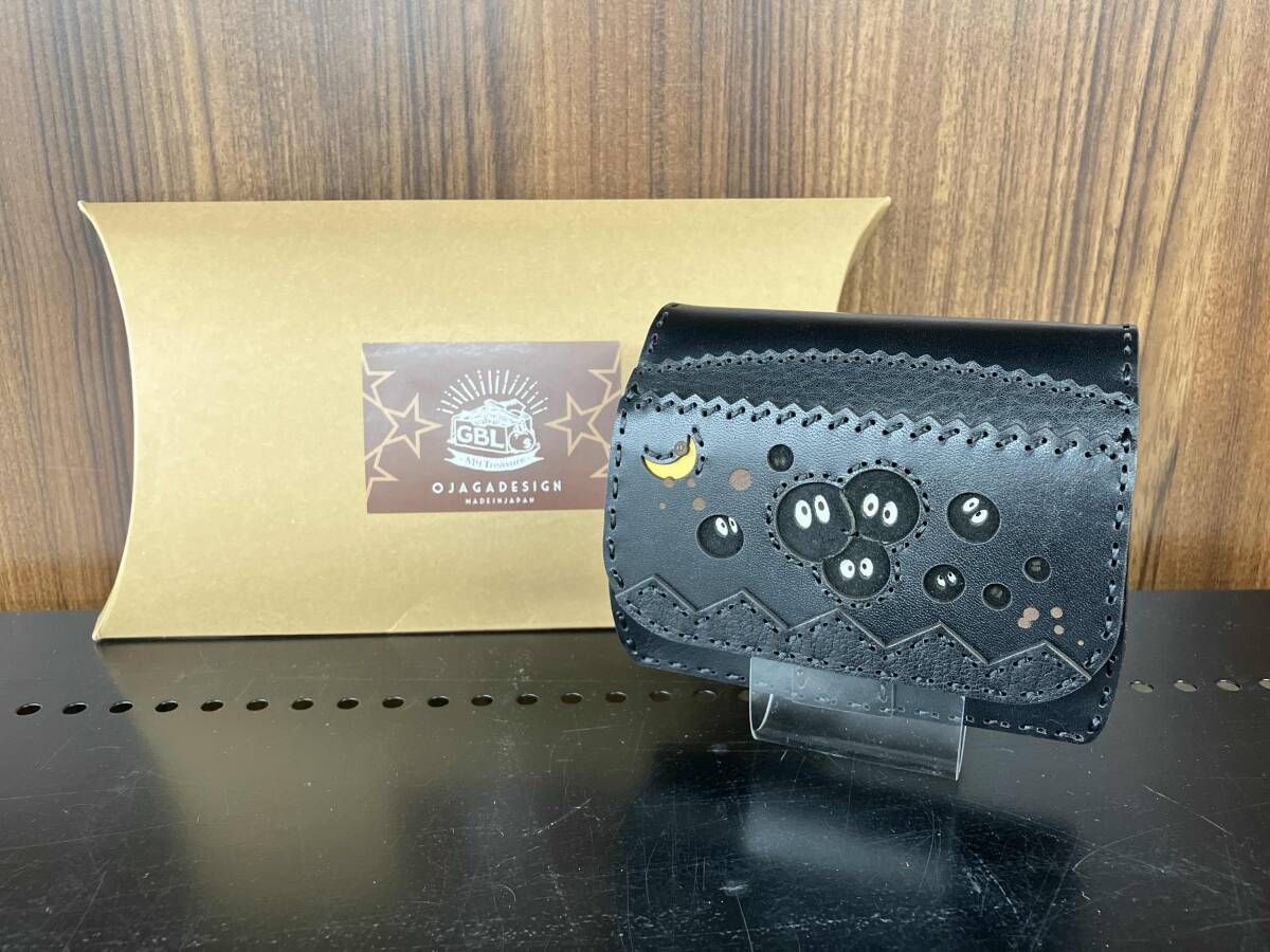 GBL×OJAGADESIGN オジャガデザイン まっくろくろすけ二つ折り財布