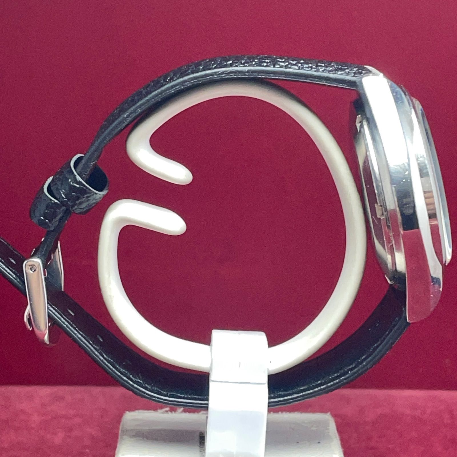  OH済| 文字盤 SEIKO セイコー アクタス SS 自動巻 風防 ヴィンテージ アンティーク 稼働品 腕時計 アメカジ 自動巻き時計 腕時計(アナログ)