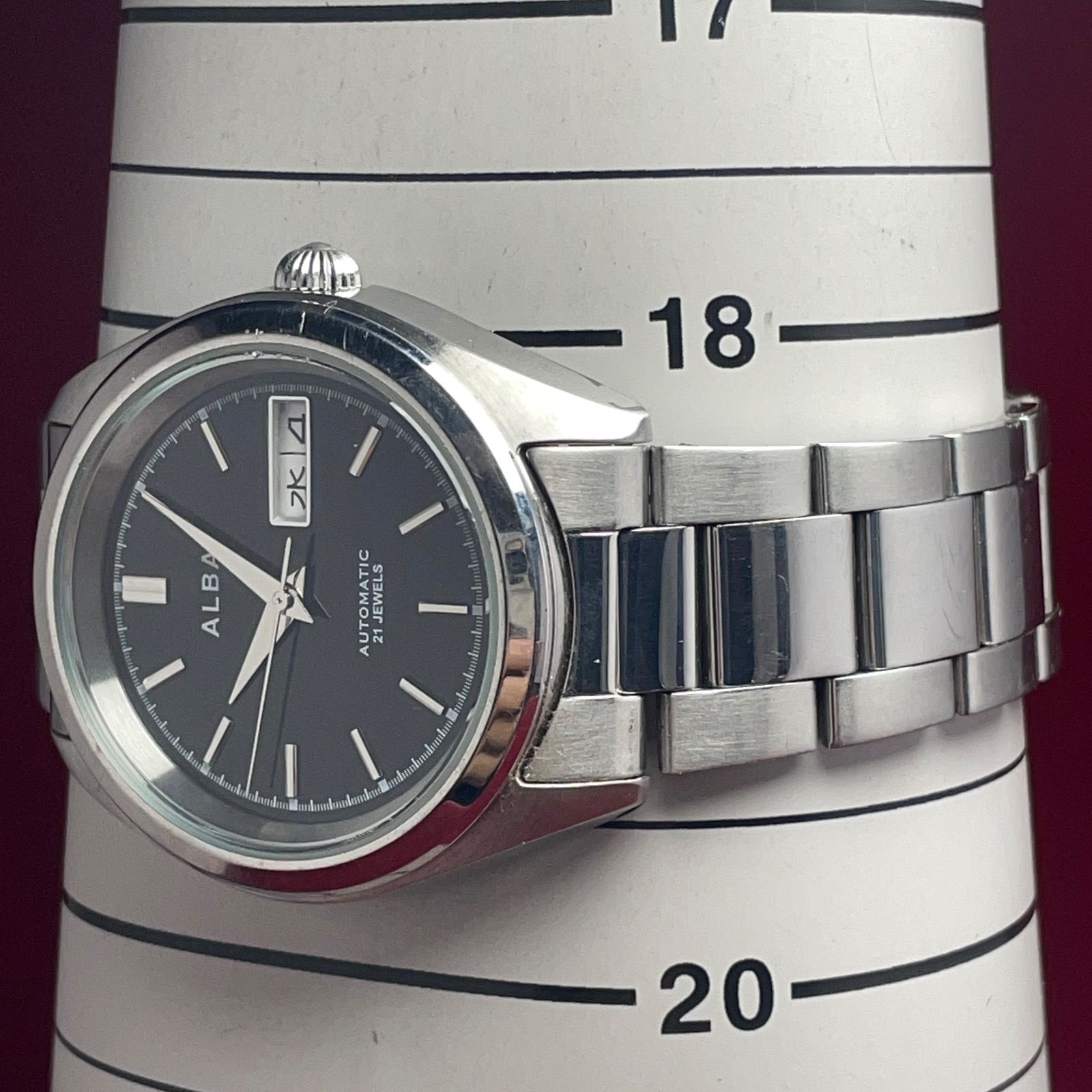 OH済/希少モデル】 SEIKO ALBA 自動巻 裏スケ 21石 7S26 ヴィンテージ 