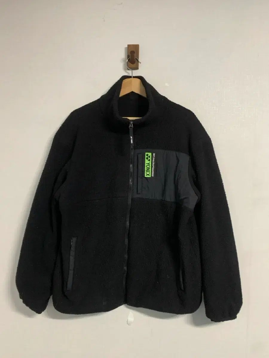 YONEX ヨネックス ブラック フリース ジップアップ ジャケット 105