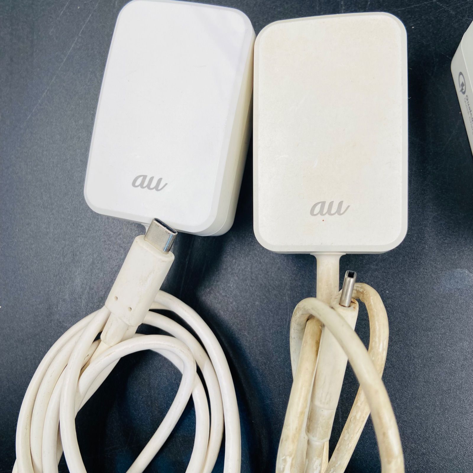 au KDDI typec ACアダプタ01 02 共通 商品コード0602PQA 0601PQA 6個