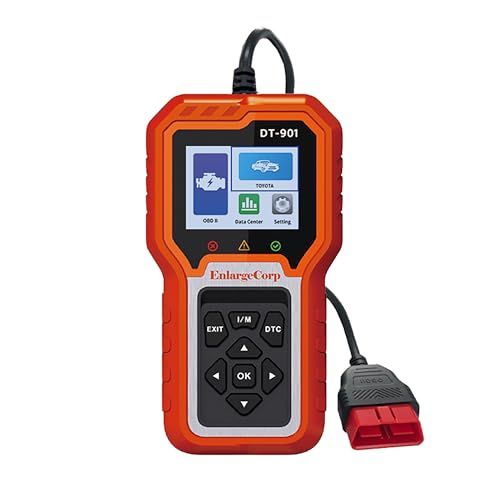 D★エンラージ商事 OBD2診断機 全システム 診断 ツール 車両故障・DTC確認・エラーコード消去・排ガスチェック/ABS/EPB/SAS/SRS/ESP ミッション/エンジン/バッテリー トヨタ車用 DT-901