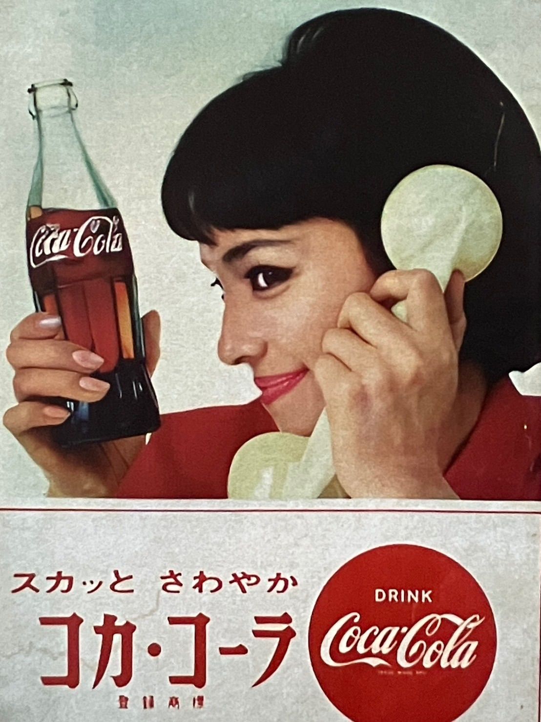 AA101] ブリキ看板 コカコーラ COCACOLA ポスター 美女 炭酸飲料