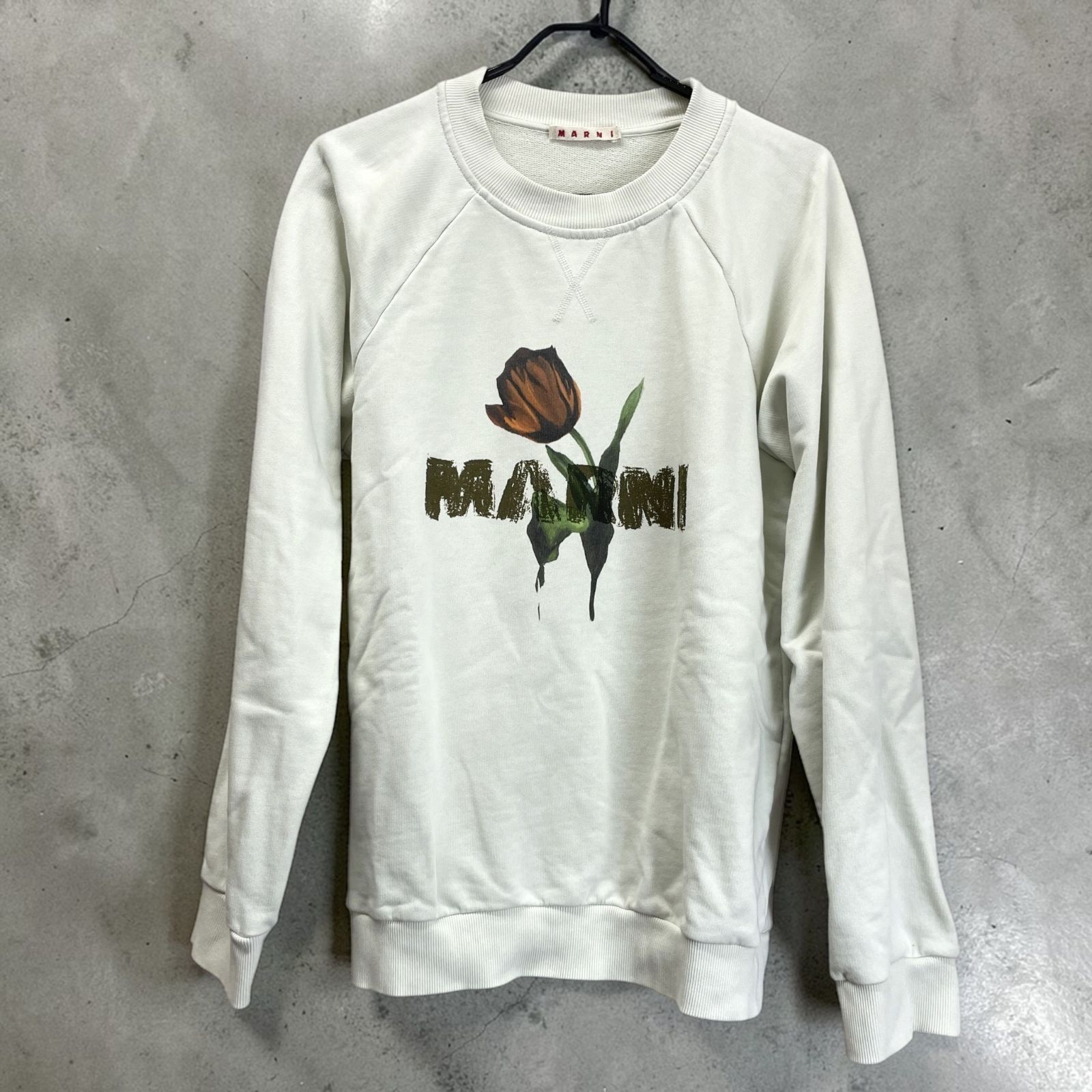 MARNI マルニ FLJE0128PA フローラル スウェット 40 メンズ ホワイト系 