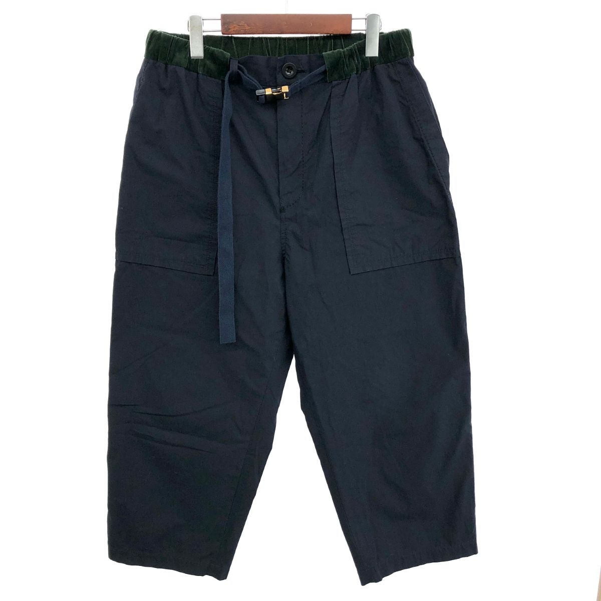 Sacai サカイ オックスフォード パンツ サイズ:3 19-02071M ネイビー