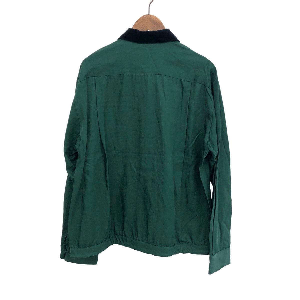 Sacai サカイ 長袖ボーリング シャツ サイズ:4 22-02791M グリーン