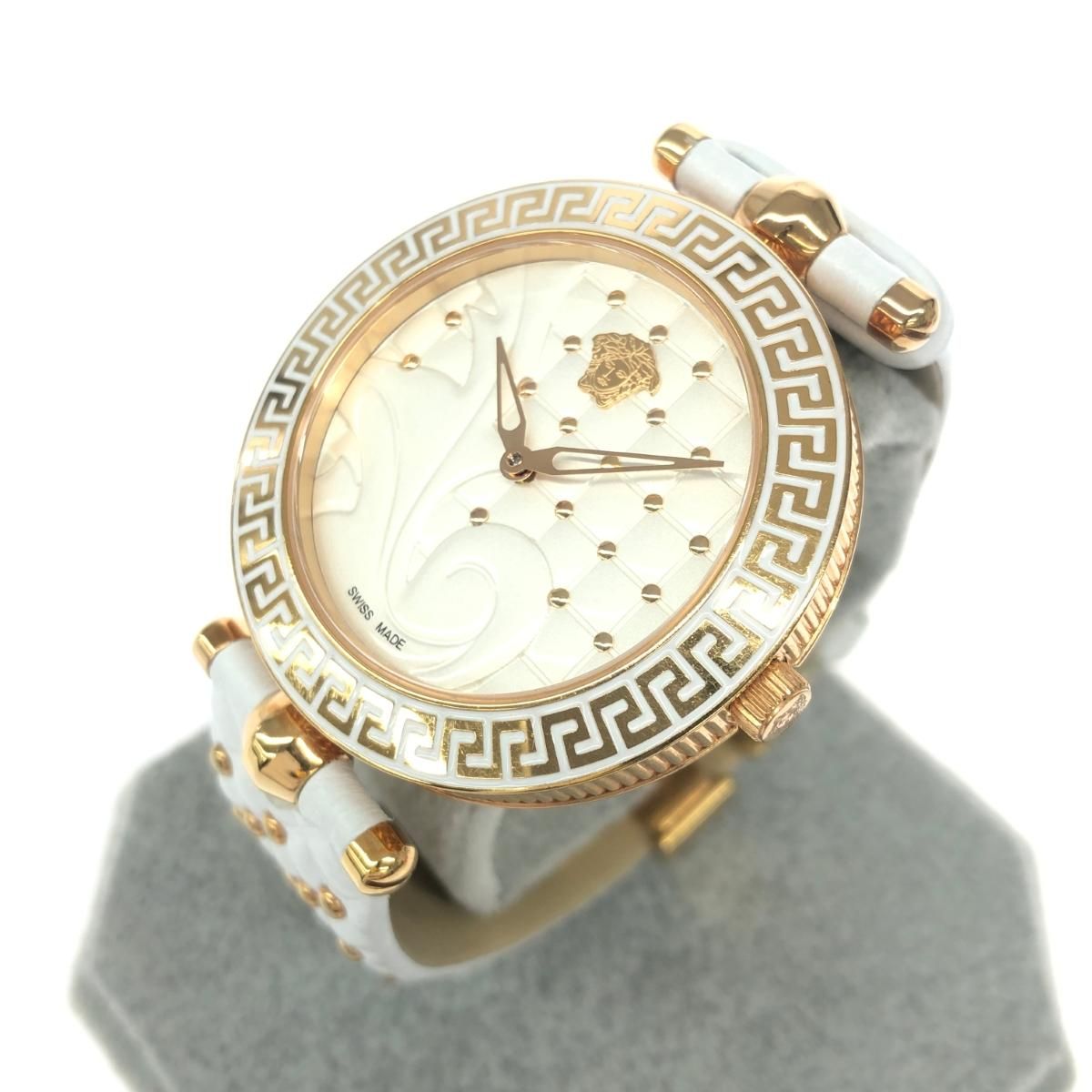 Gianni Versace ジャンニヴェルサーチ 腕時計 ヴァニタス/SS×レザー