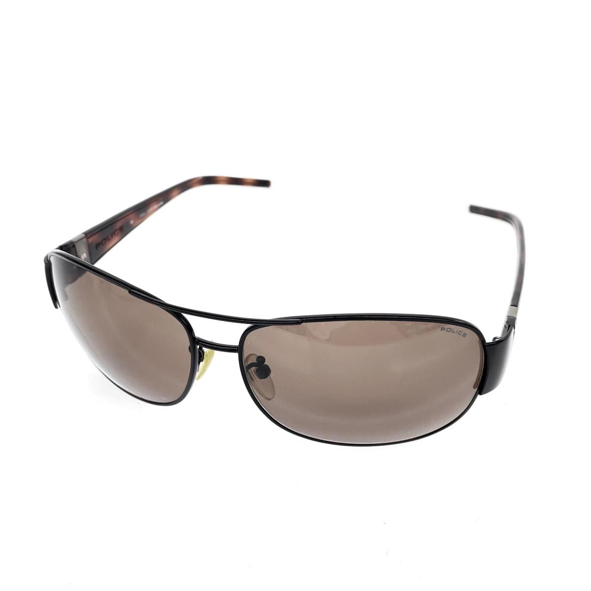 POLICE ポリス サングラス サイズ64□14-125 べっ甲柄 S8434G ブラック