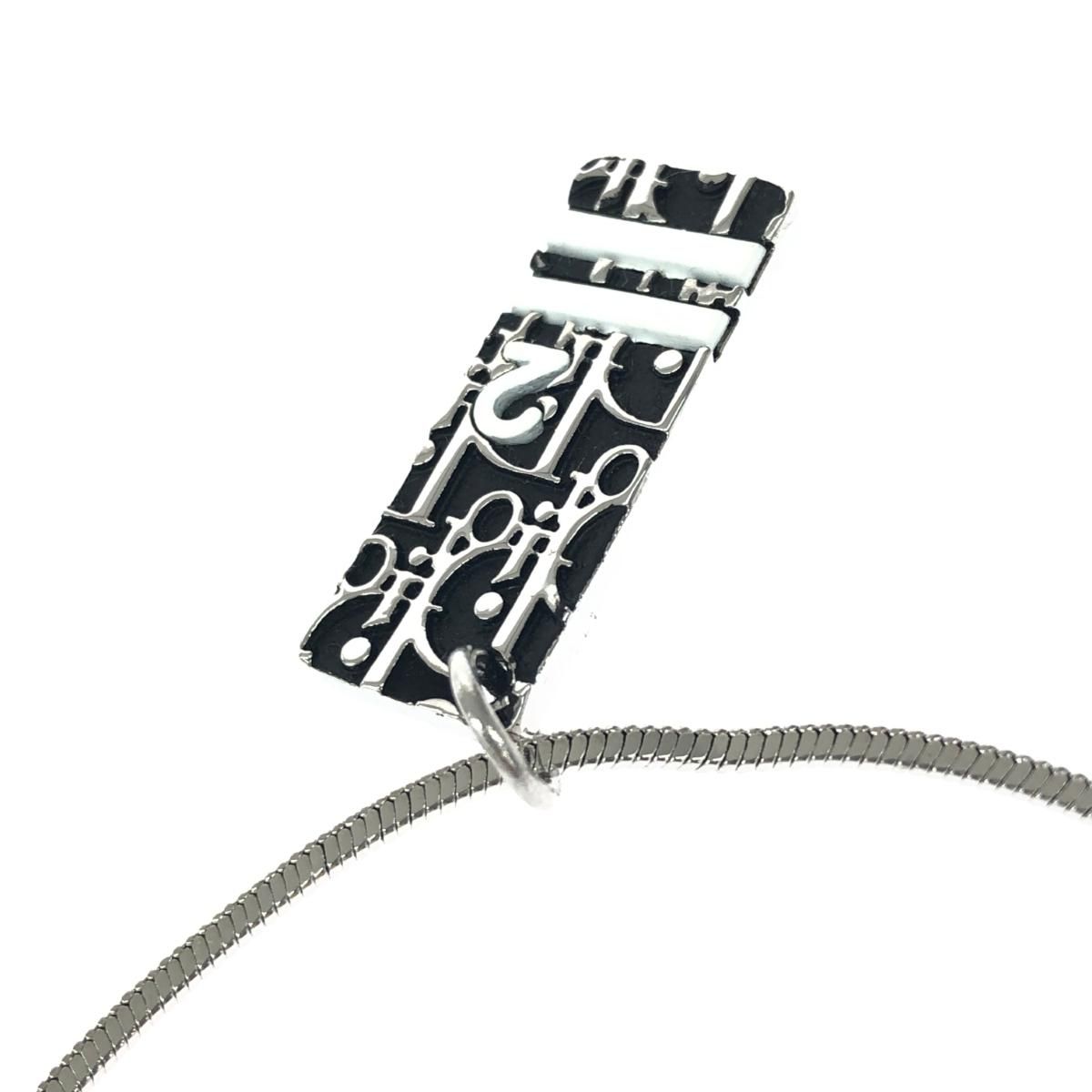 Christian Dior クリスチャンディオール ロゴプレートネックレス
