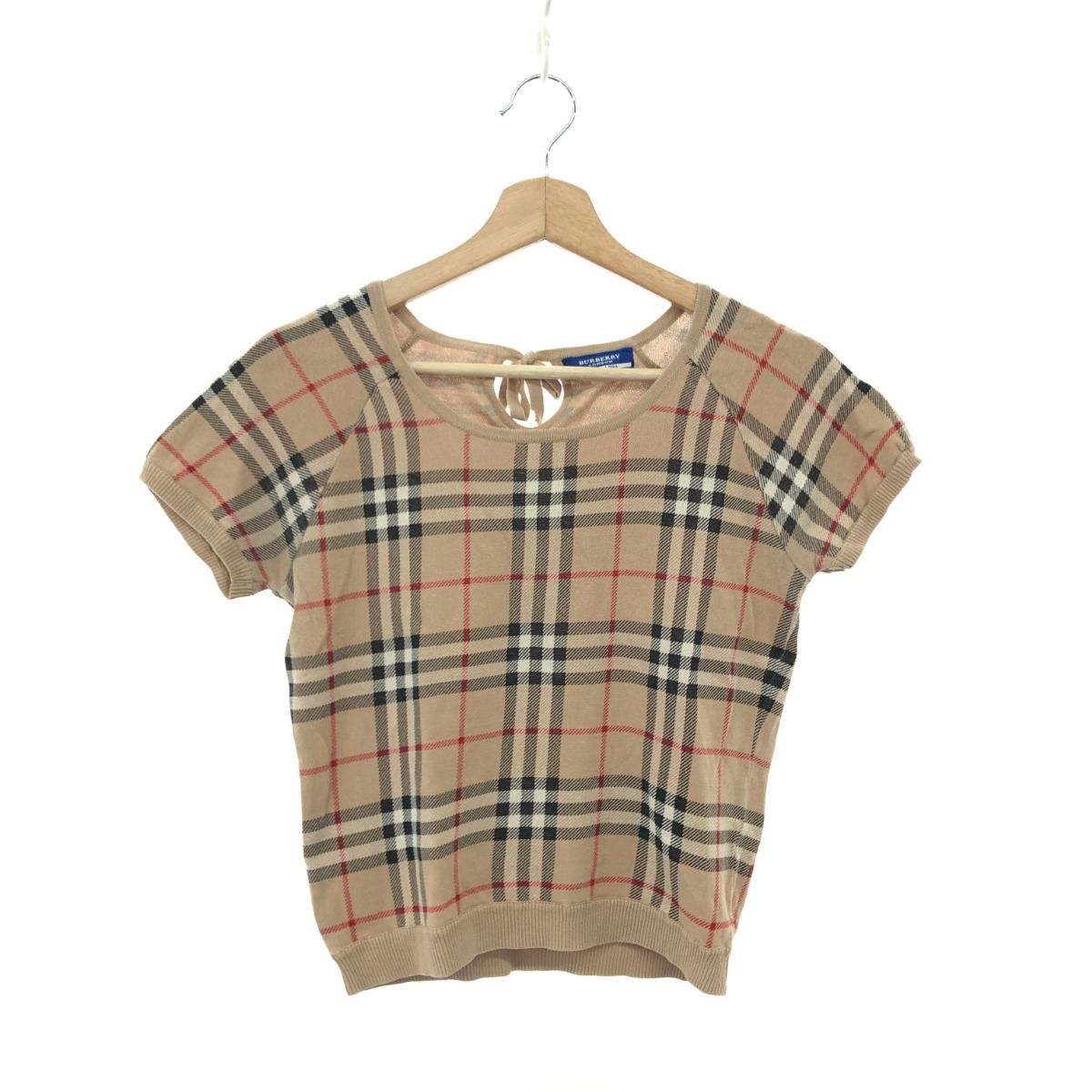 BURBERRY BLUE LABEL バーバリーブルーレーベル 半袖ニットカットソー