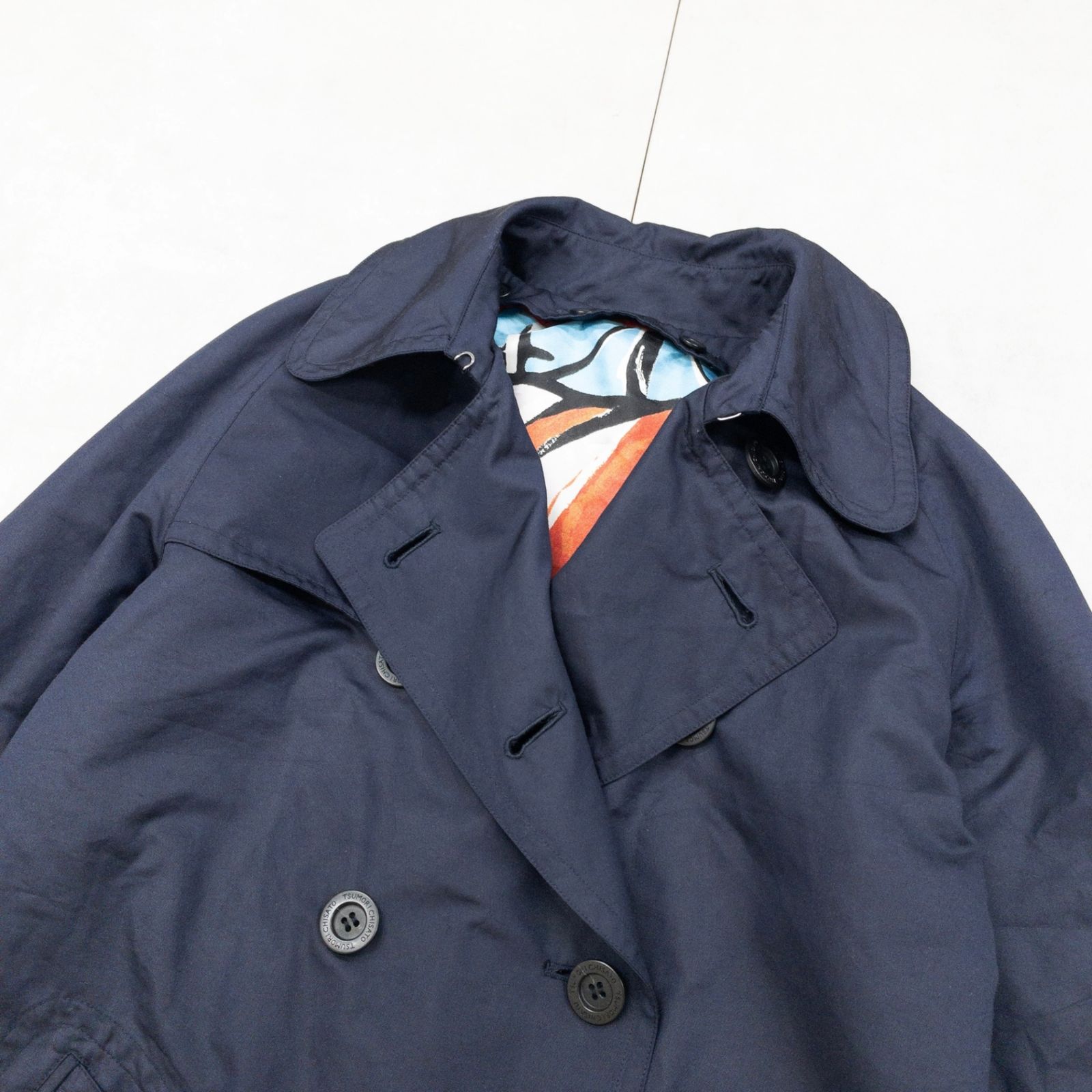 ◎TSUMORI CHISATO ツモリチサト トレンチコート ロング 総柄ライナー 