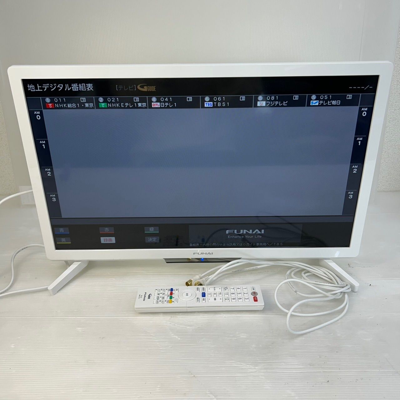 ☆テレビ TV 液晶テレビ☆FUNAI フナイ24インチ FL-24H2040W リモコン