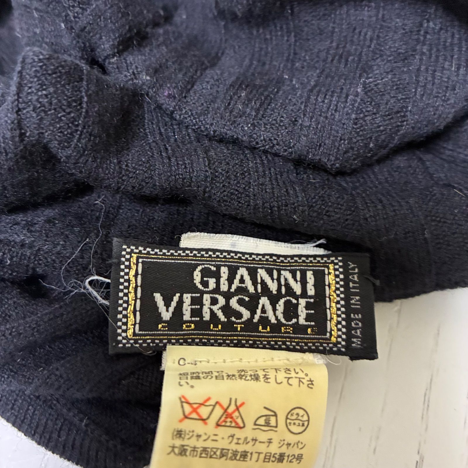 GIANNI VERSACE ジャンニヴェルサーチ ノースリーブニットトップス 