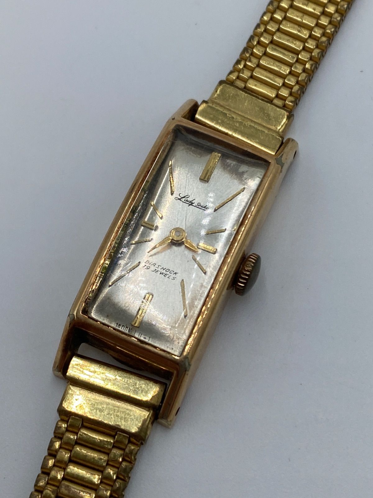 Lady SEIKO 手巻き時計 14K金張 - メルカリ