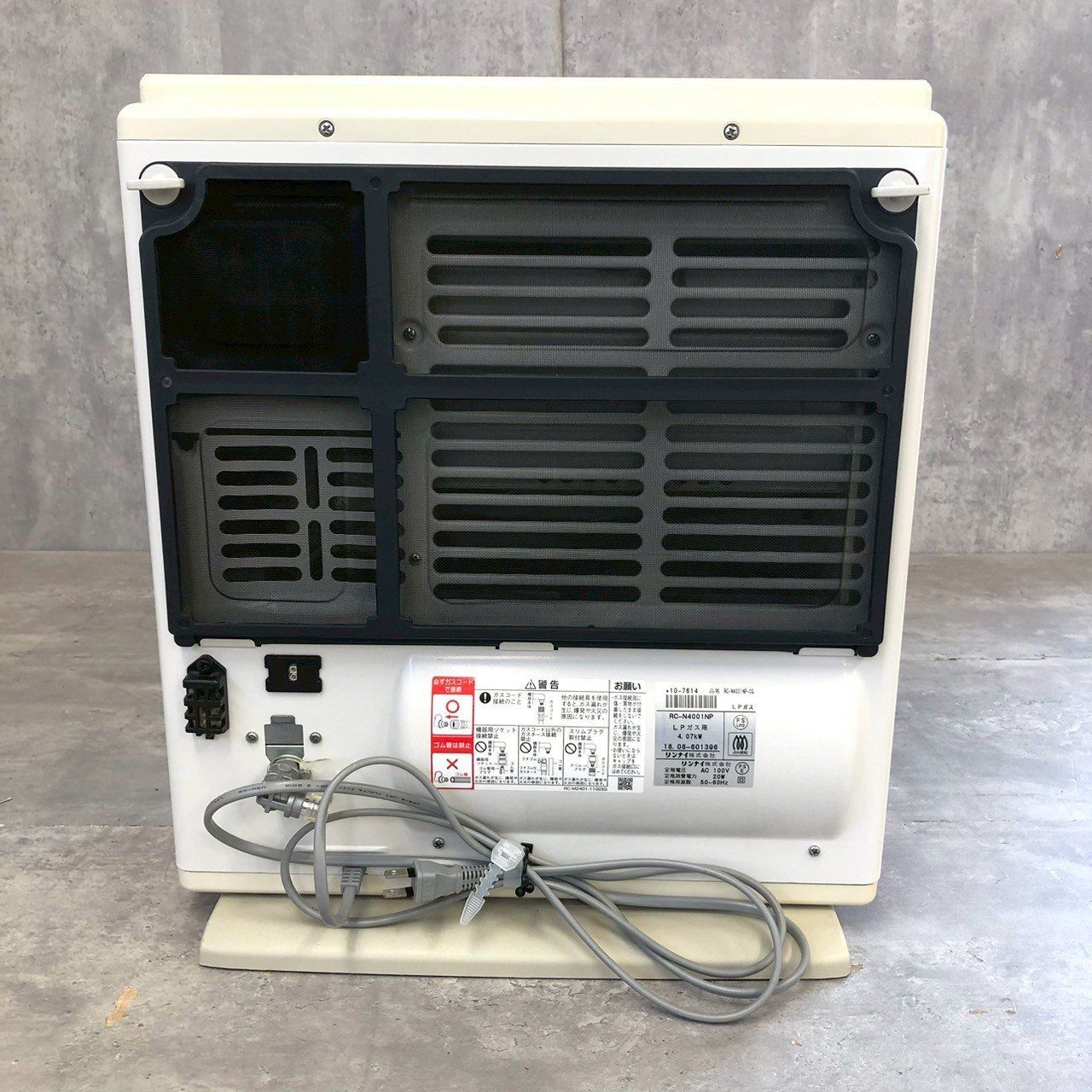 リンナイ ガスファンヒーター RC-N4001NP Rinnai LPガス - メルカリ