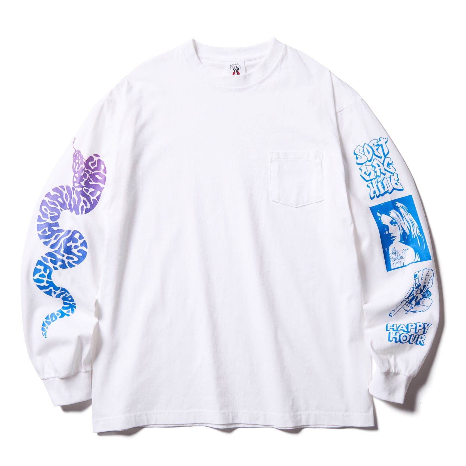 SOFTMACHINE ソフトマシーン TRACES L⁄S（T-SHIRTS) T-SHIRTS（WHITE 