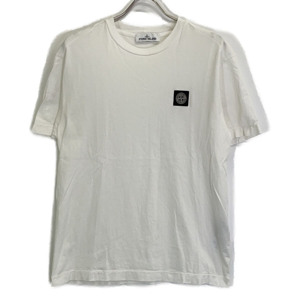STONE ISLAND ストーンアイランド 741524113 ﾎﾜｲﾄ ﾛｺﾞ入り Tｼｬﾂ M 