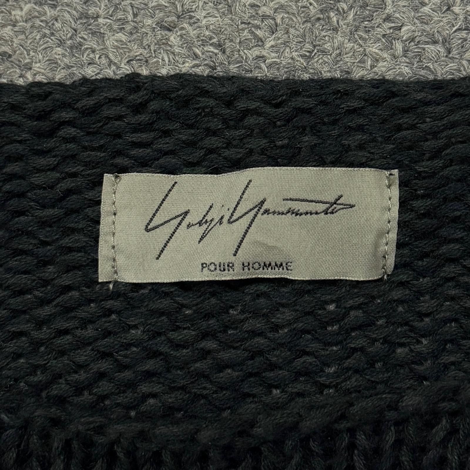 Yohji Yamamoto POUR HOMME コットンニット セーター ヨウジヤマモト 