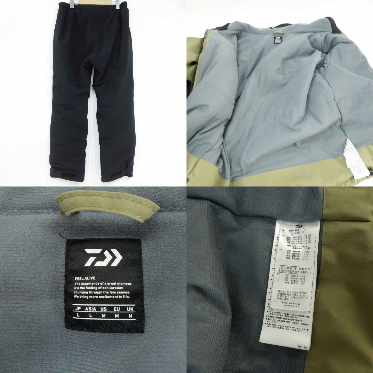 DAIWA ダイワ レインマックス ウィンタースーツ DW-3522 上下セット