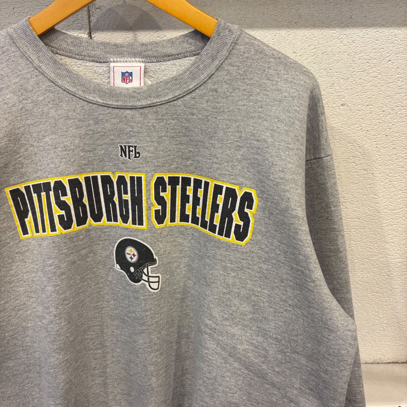 古着 L スウェット NFL PITTSBURGH STEELERS フットボール スポーツ