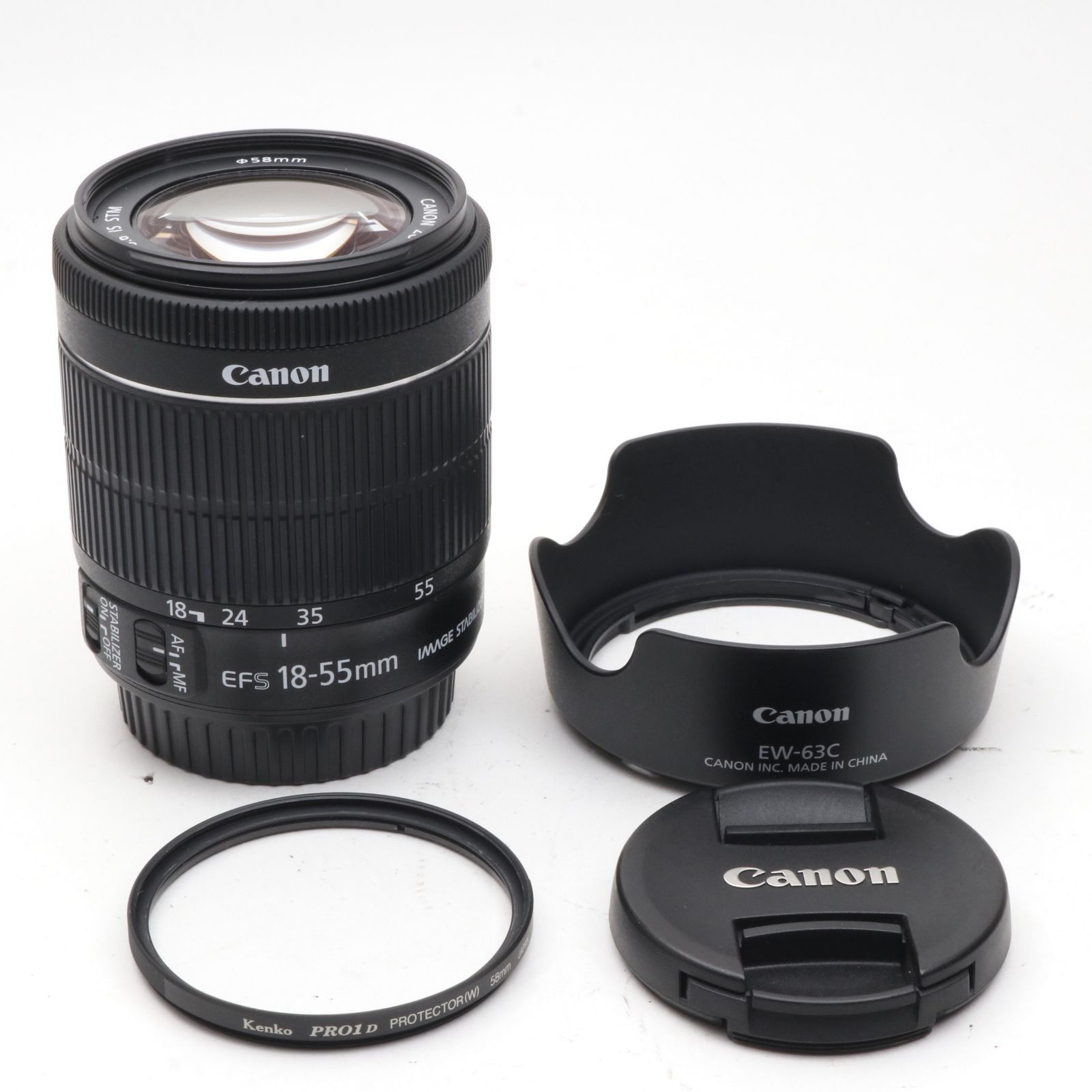 Canon 標準ズームレンズ EF-S18-55mm F3.5-5.6 IS STM APS-C対応 