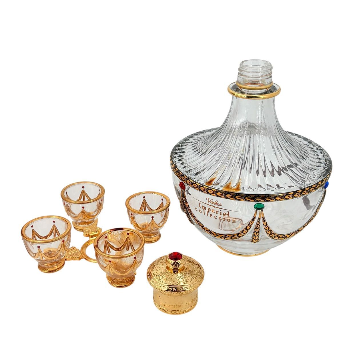 中古】 空ボトル LADOGA ラドガ ウォッカ Imperial Collection