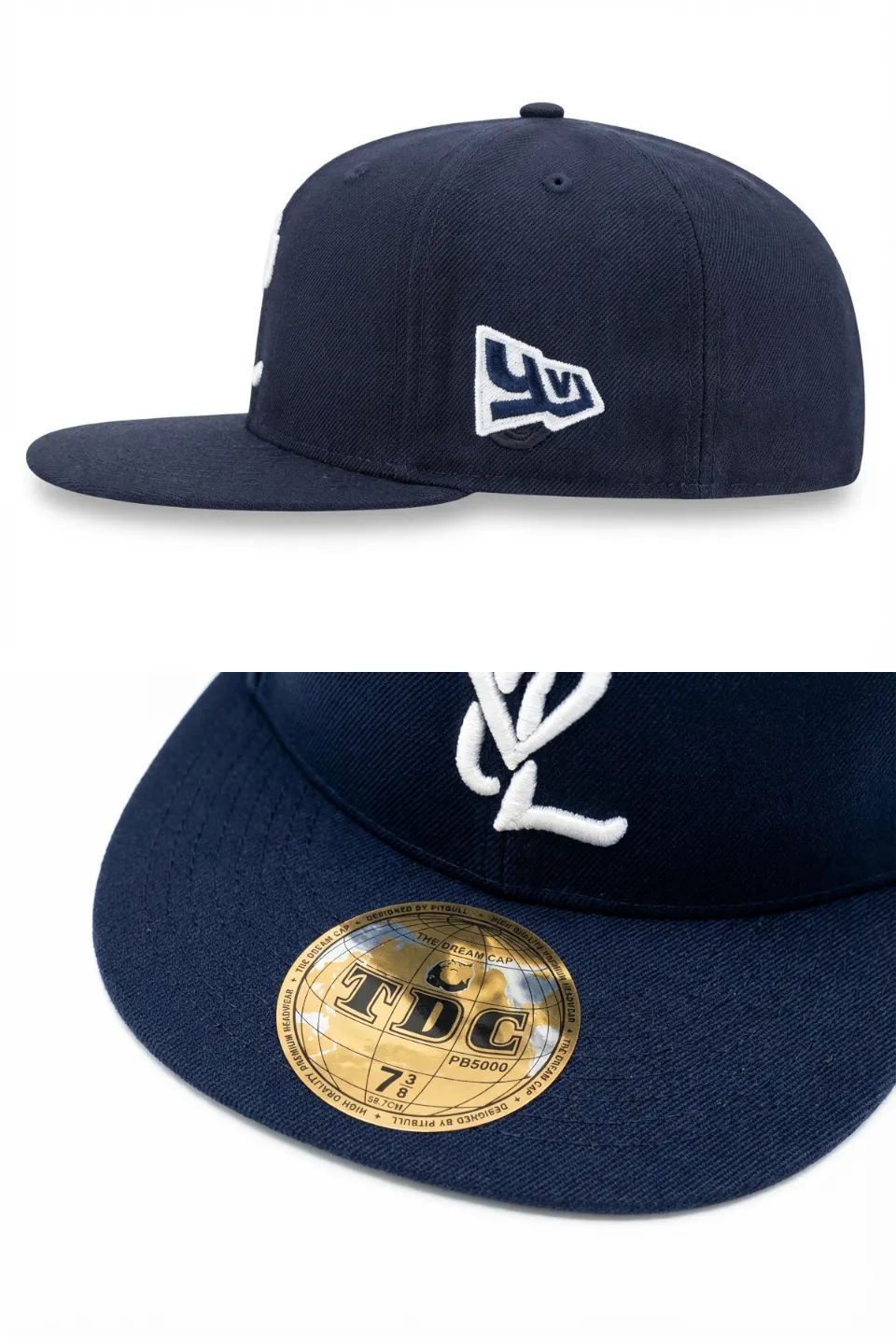 YVL｜YVL Signature Logo Cap - WHITE ON NAVY - メルカリ