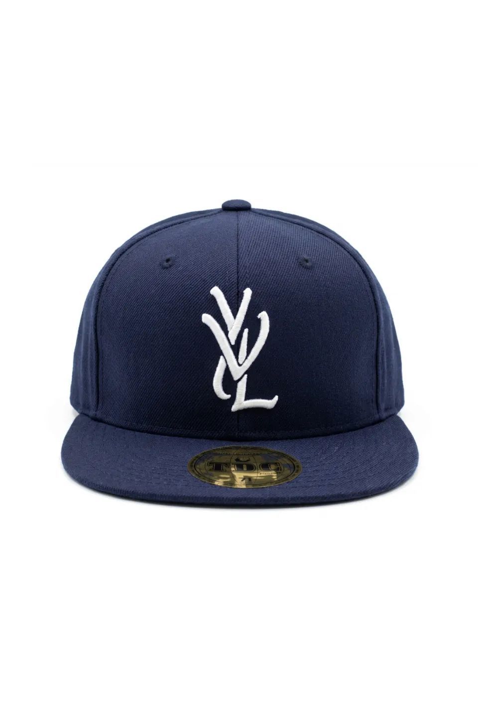 YVL｜YVL Signature Logo Cap - WHITE ON NAVY - メルカリ