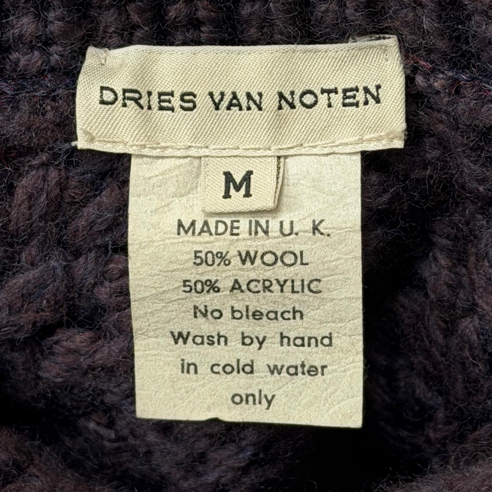 DRIES VAN NOTEN ライカ期 タートルネックケーブルニット セーター