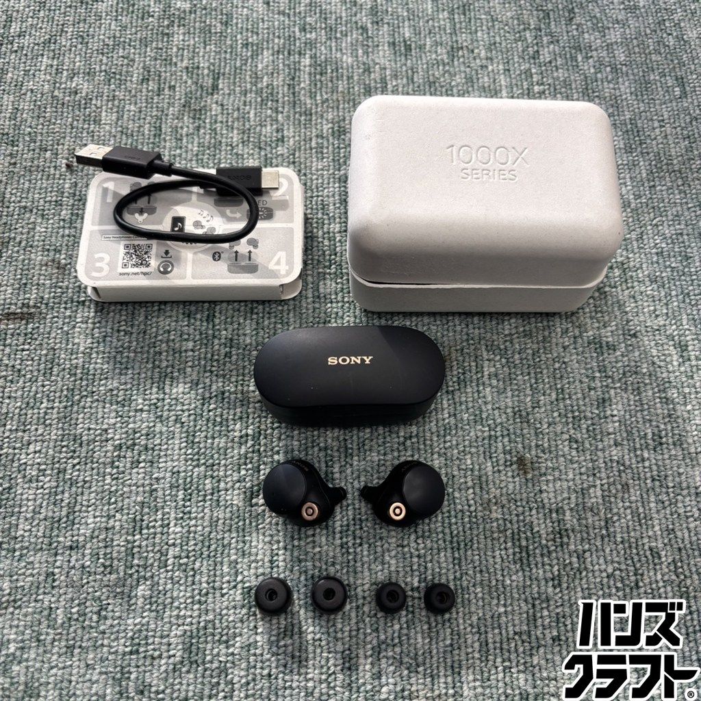 ◎【中古】SONY WF-1000XM4 ワイヤレスイヤホン ブラック ソニー 動作