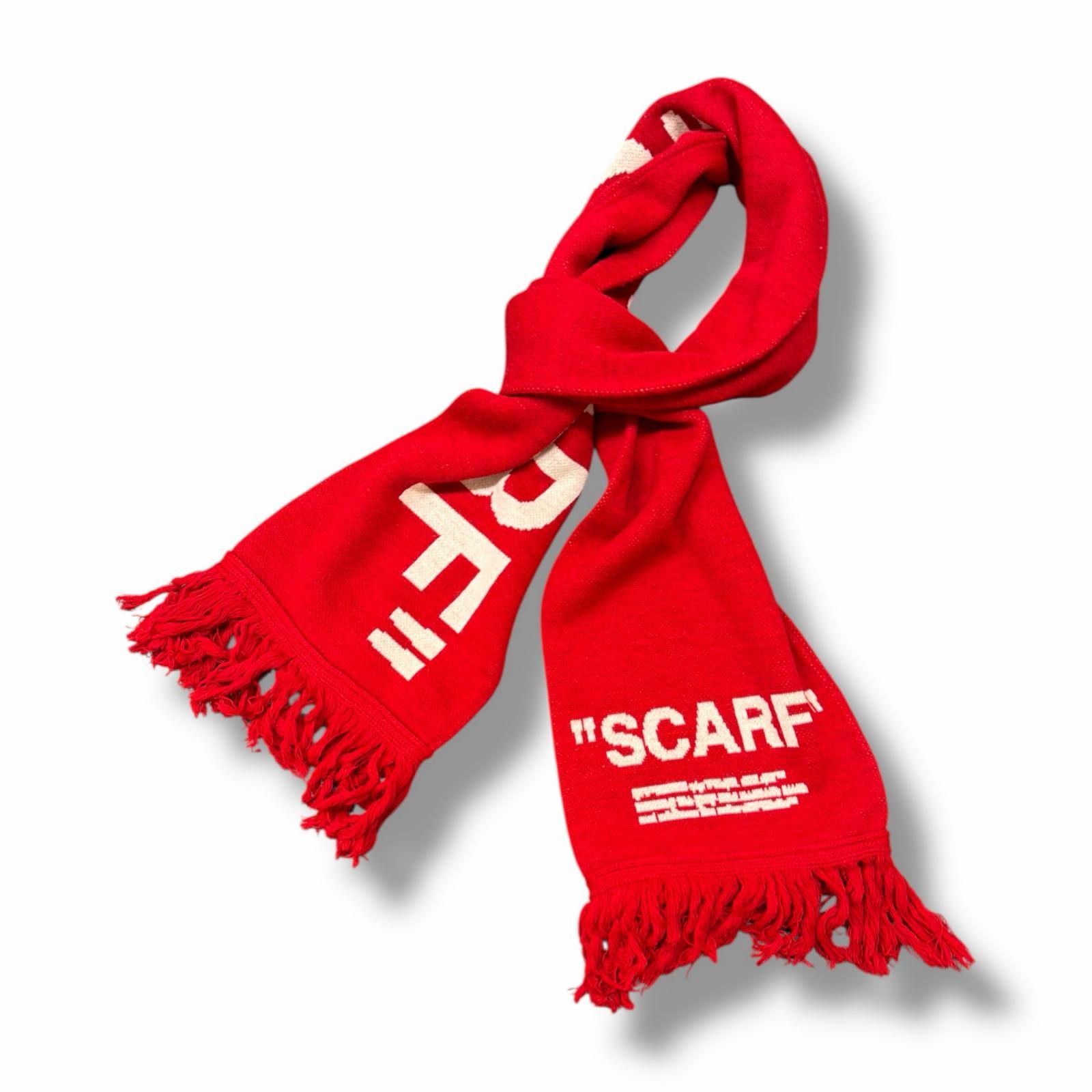 OFF-WHITE 18AW QUOTE SCARF スカーフ マフラー オフホワイト