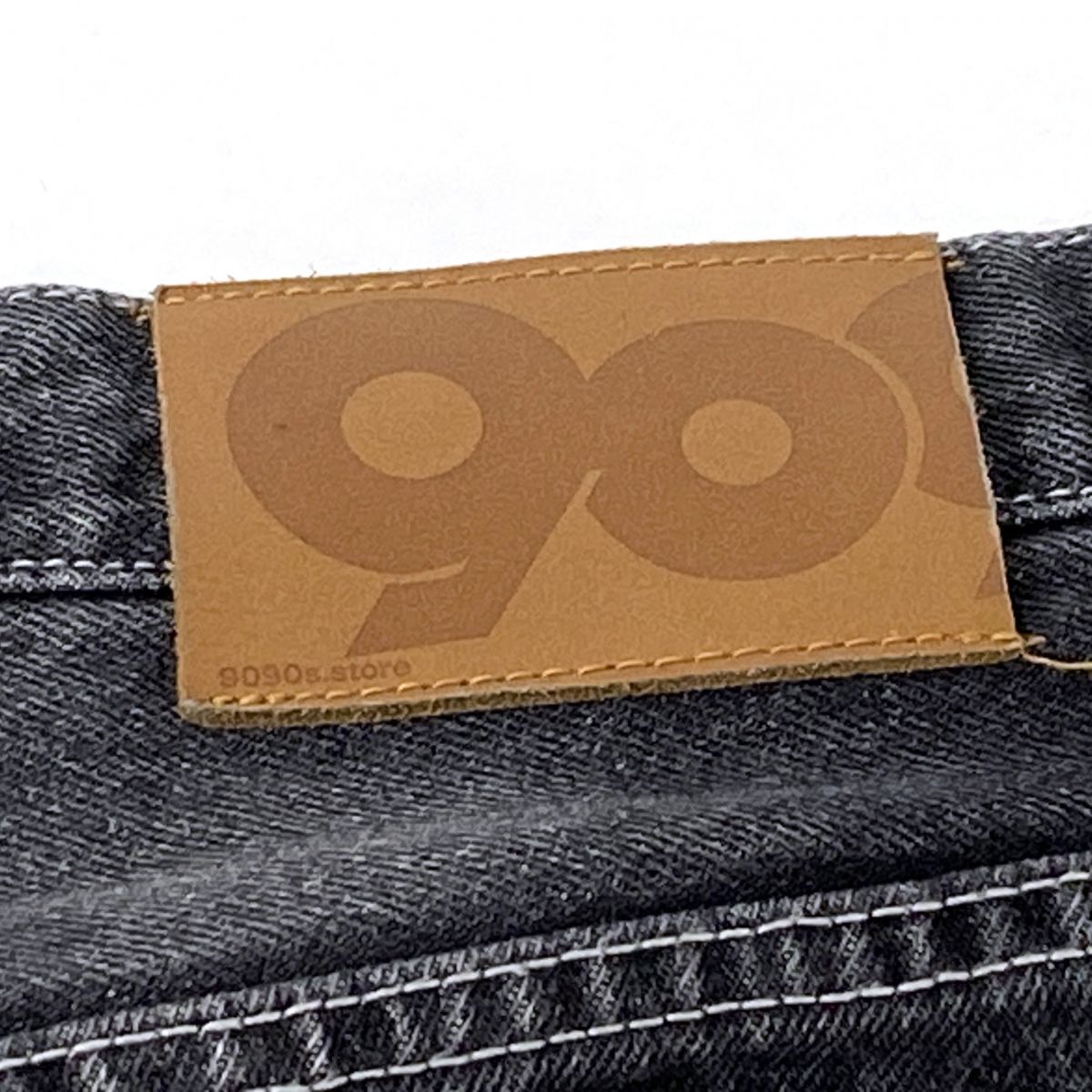 9090 ナインティナインティ King Logo Vintage Tapered Pants デニム 