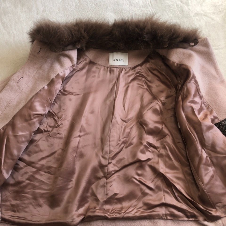 美品 人気ITEM ANAYI アナイ アルパカシャギーフォックスファー付