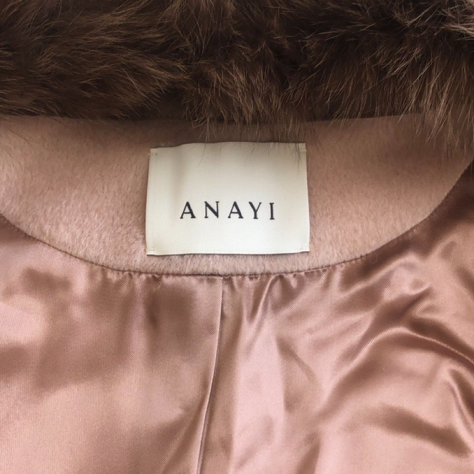 美品 人気ITEM ANAYI アナイ アルパカシャギーフォックスファー付