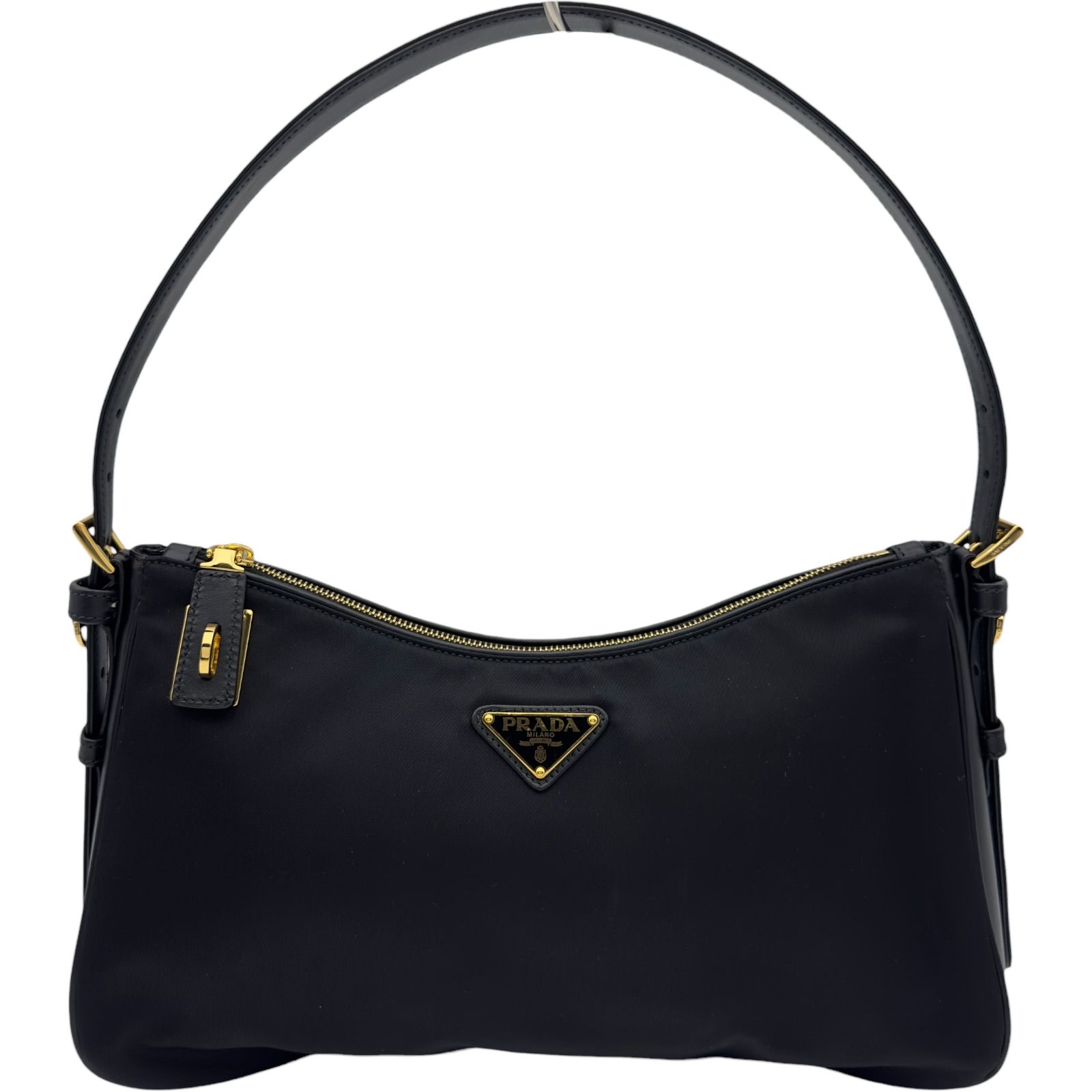 極美品プラダ ナッパレザー 1円 □美品□ PRADA プラダ レザー カデナ