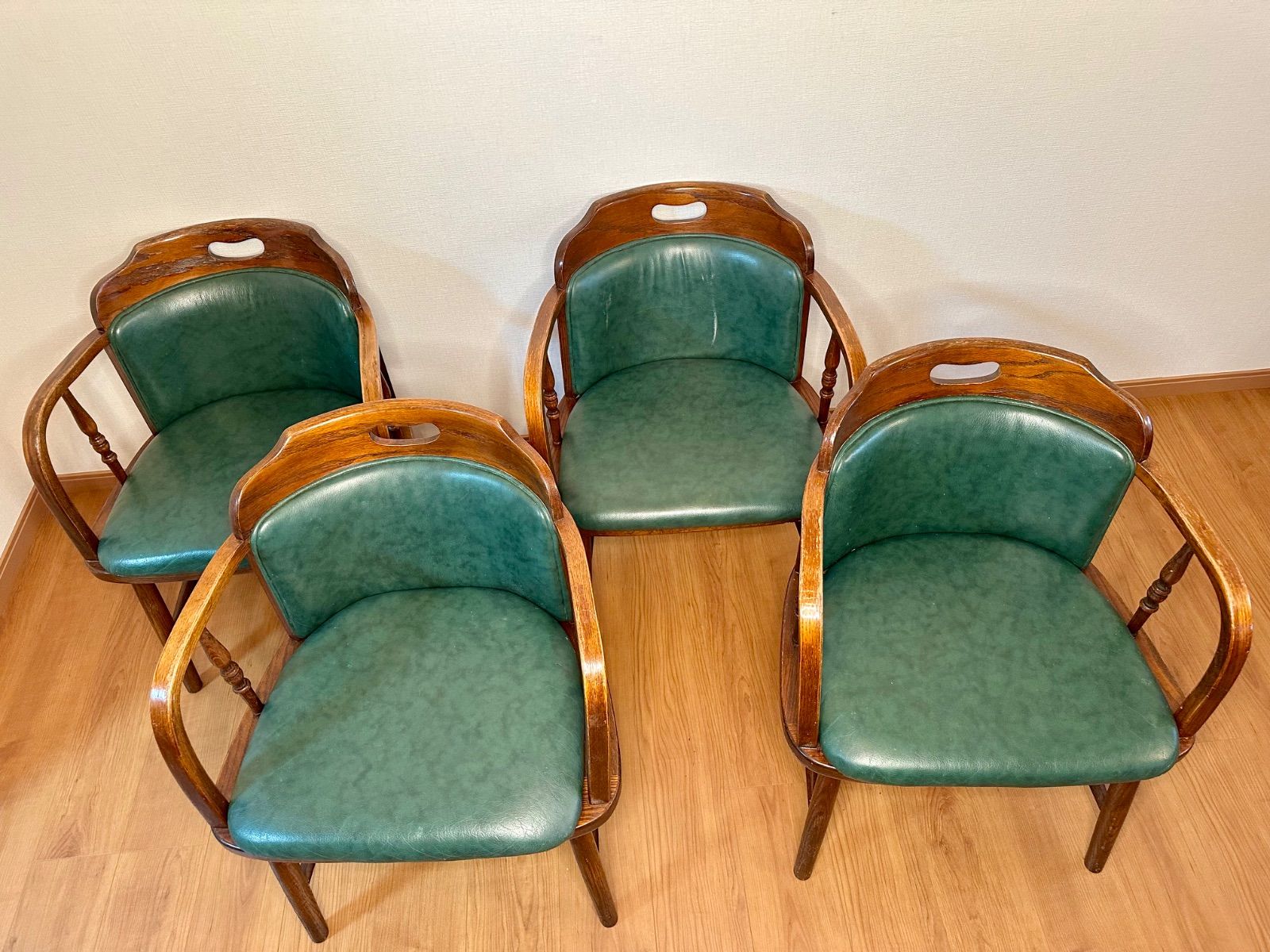 三越ブルージュ 伸長式ダイニングテーブル アームチェア 5点セット