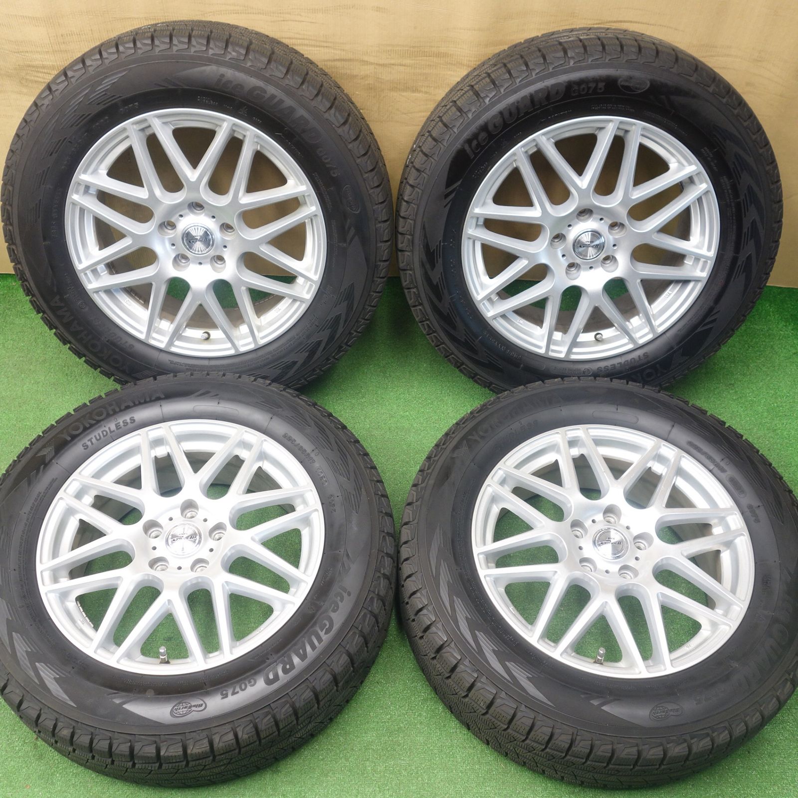 P1647 送料無料! バリ溝 スタッドレス 1本のみ! 225/55R17 ヨコハマ 