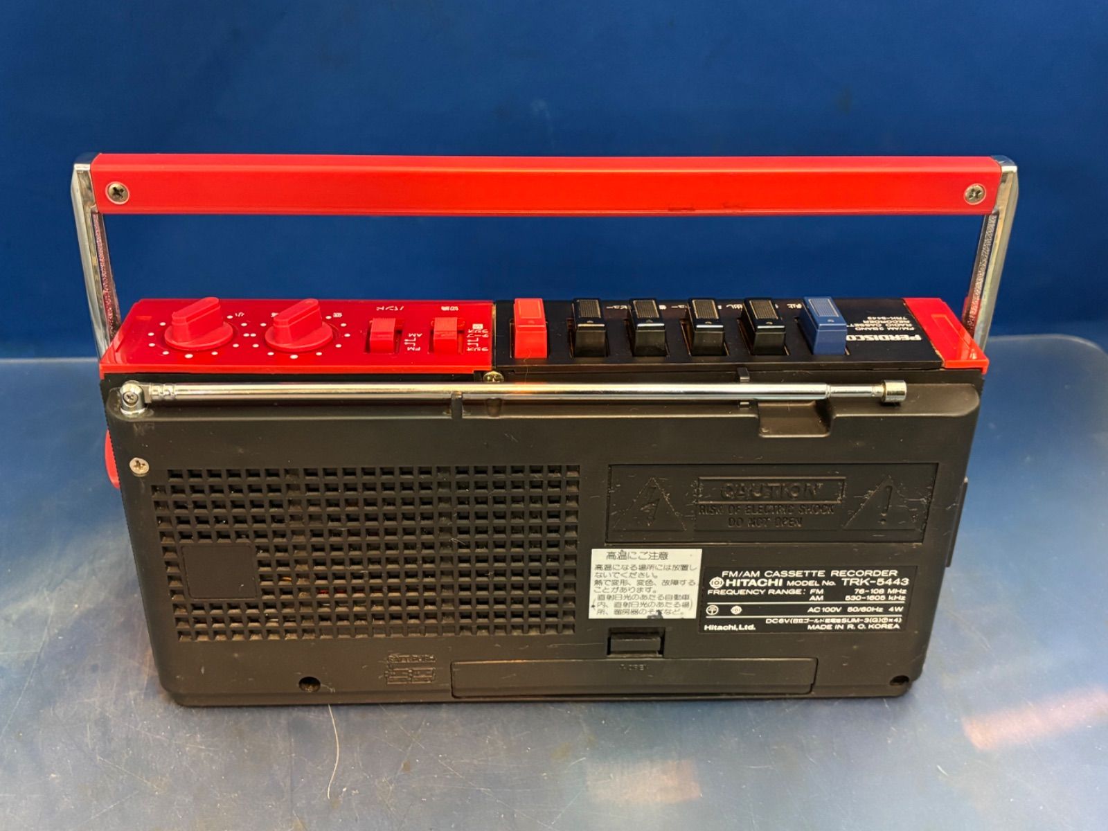 HITACHI（日立） PEROISCO FM/AM 2バンド ラジオカセット レコーダー