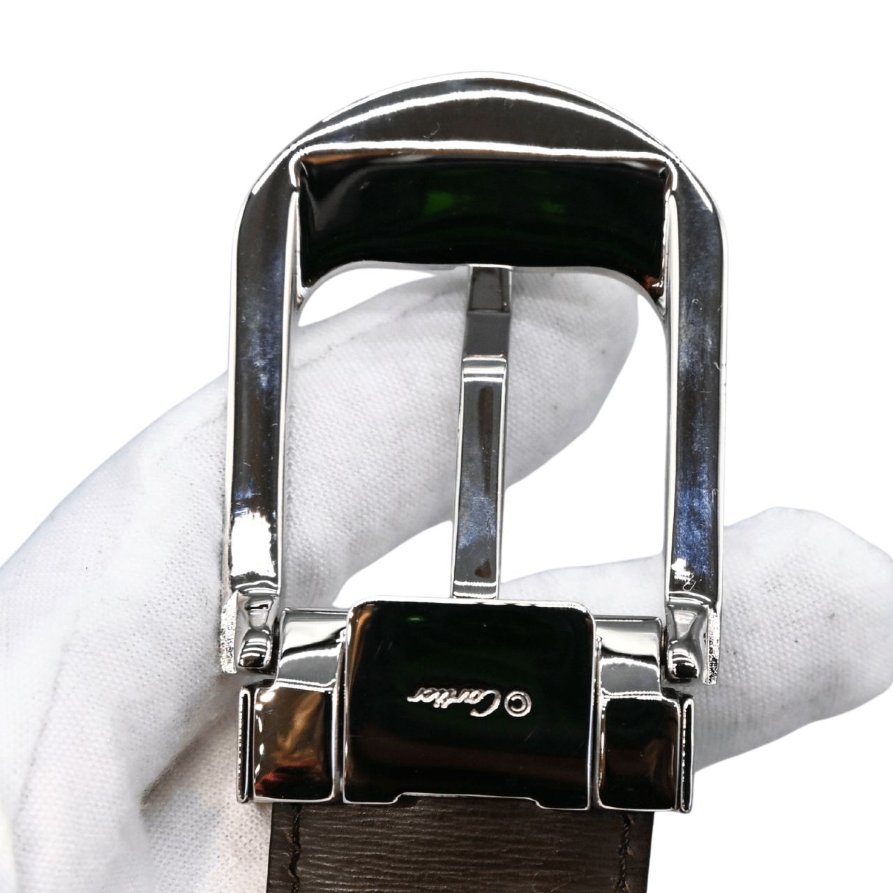 Cartier カルティエ レザー ベルト ブラック ブラウン レディース 金具