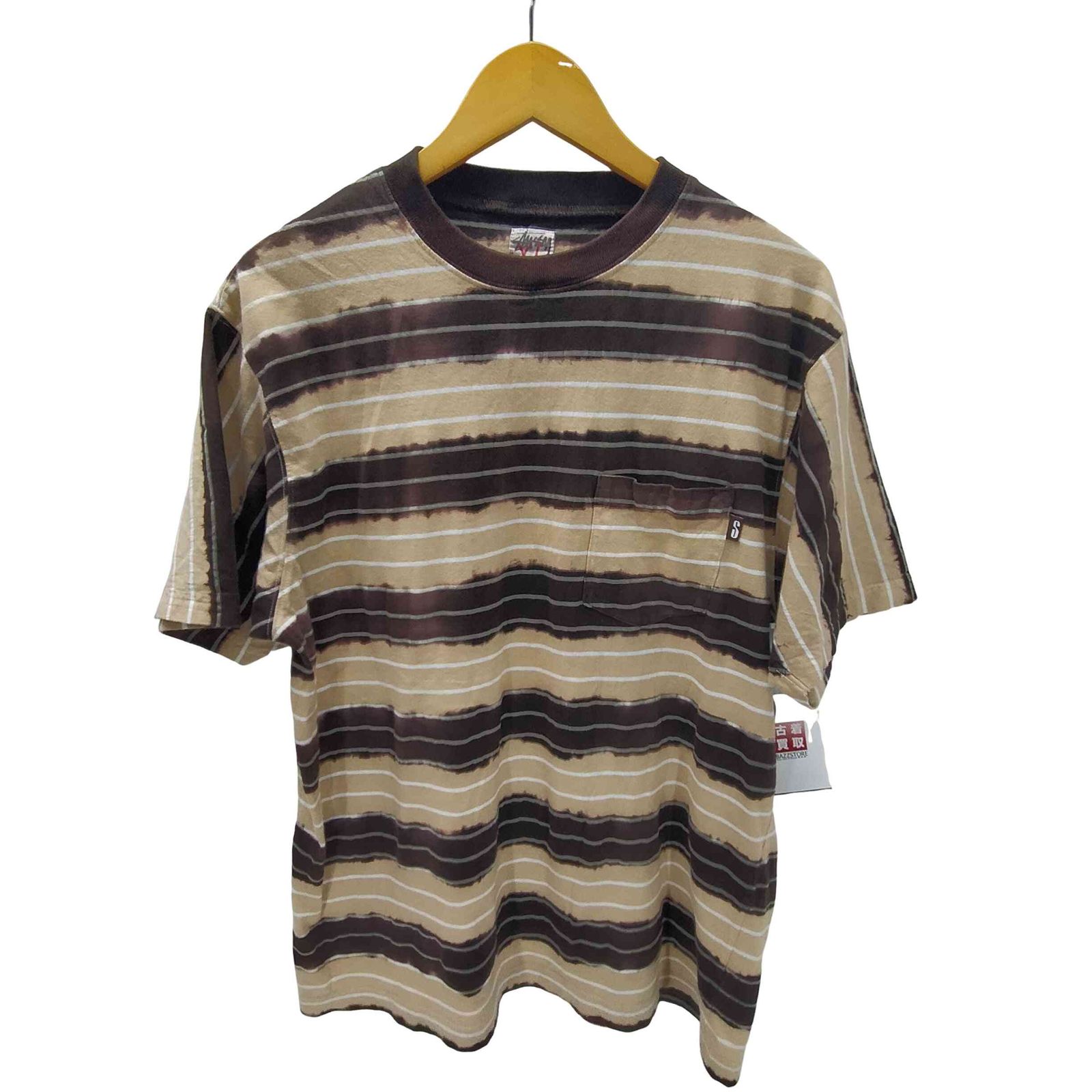 ステューシー Stussy 00S AUTHENTIC Sピスタグ タイダイ ボーダー T 