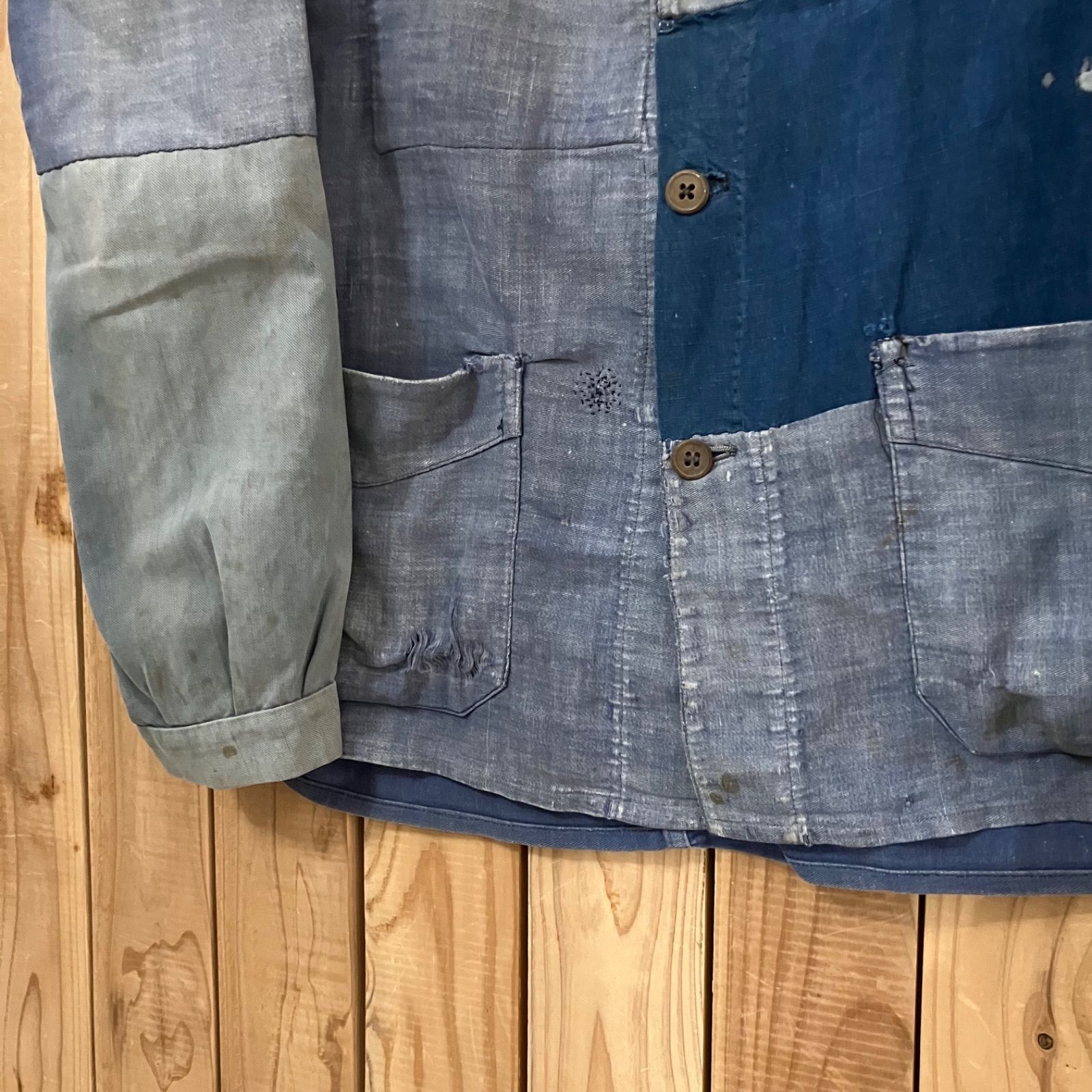 ジャケット・アウター 1950s au Perroquet french work jacket 50s au Perroquet / フレンチワークジャケット フェード 襤褸 【公式通販】
