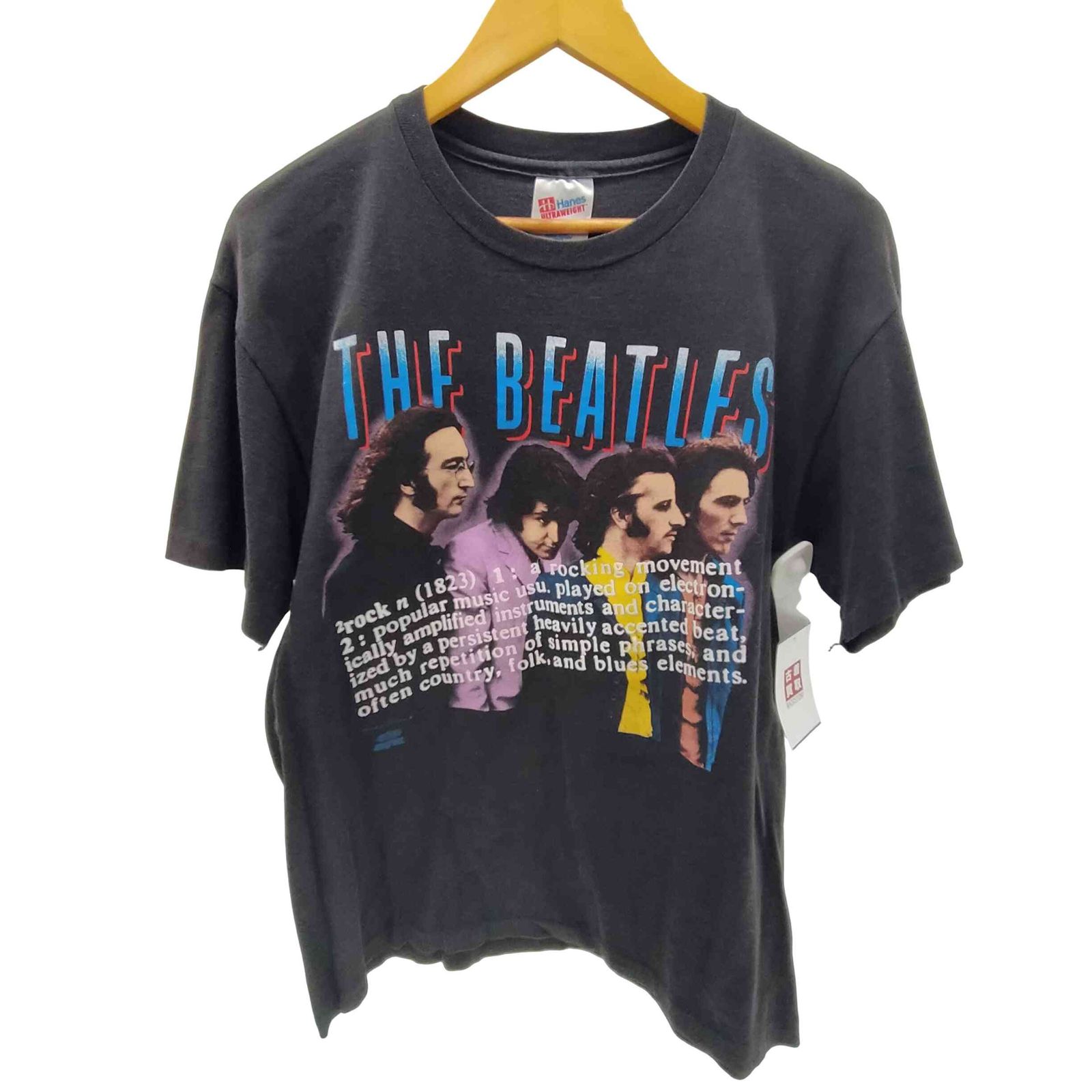ヘインズ Hanes 90S ボディ USA製 UK ロックバンド 両面プリント S⁄S T