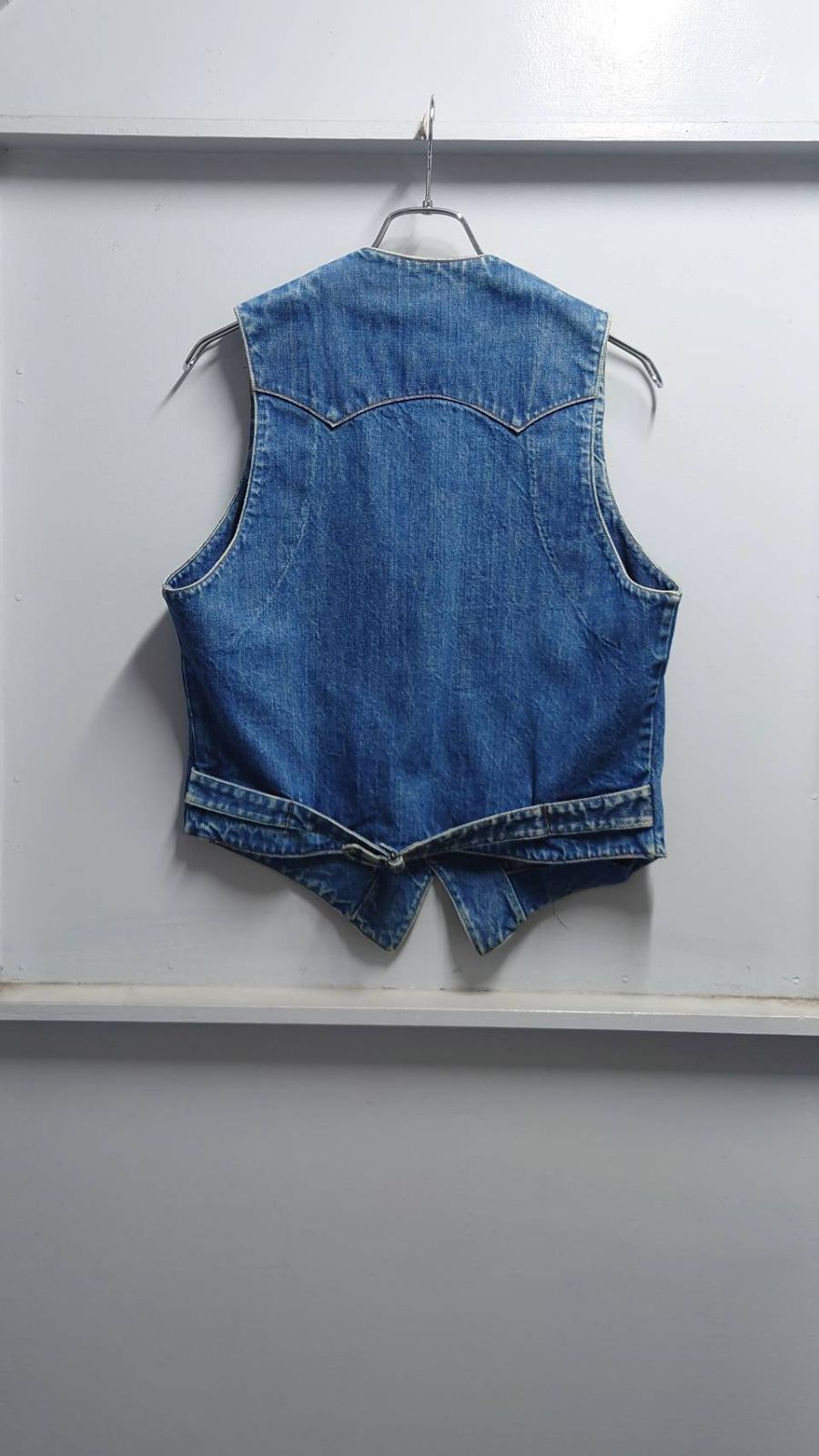 70-80's Polo Western RALPH LAUREN “Buckle Back” Denim Vest M