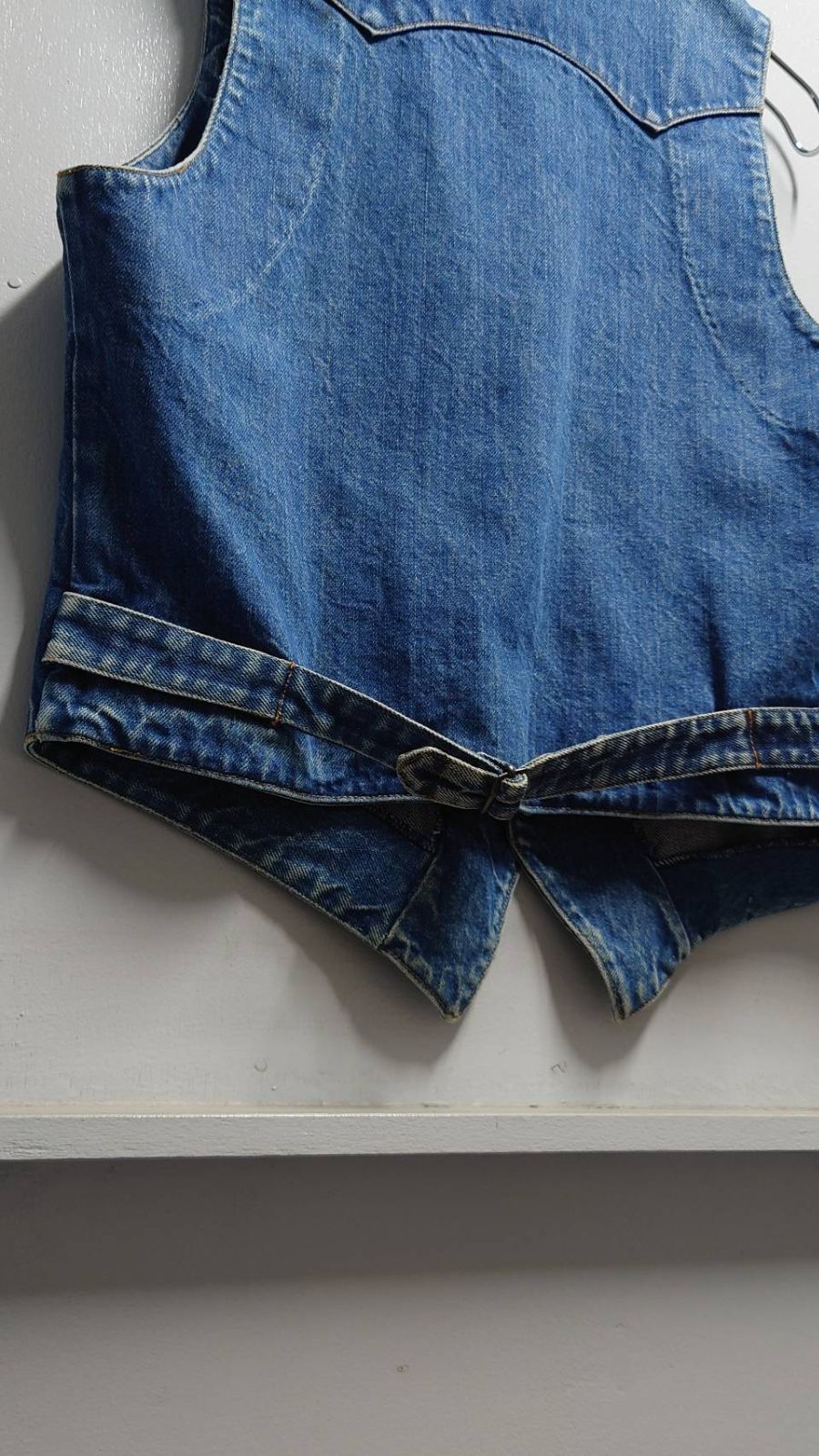 70-80's Polo Western RALPH LAUREN “Buckle Back” Denim Vest M