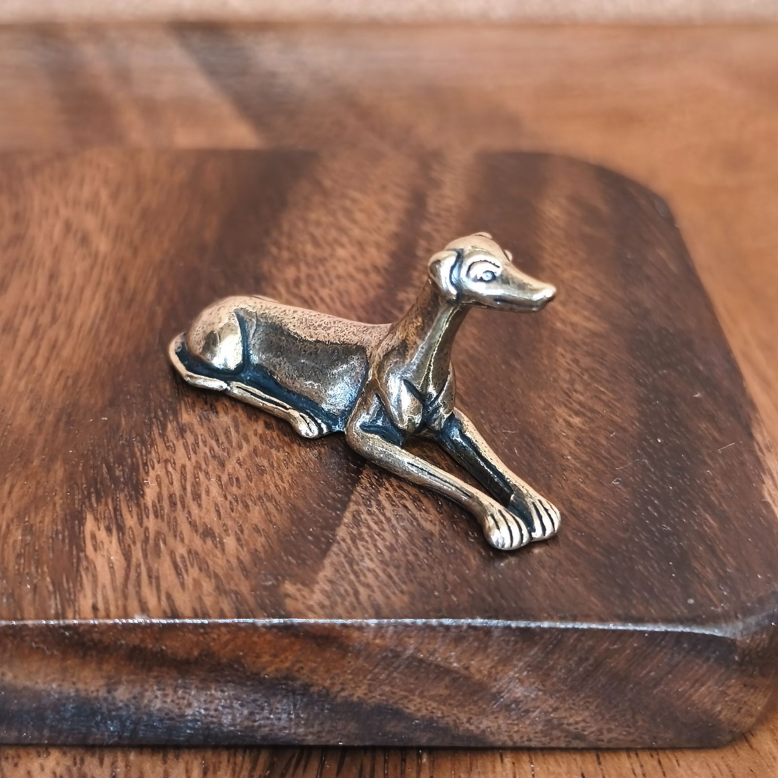 A95 真鍮製 犬のオブジェ ウィペット グレイハウンド 置物