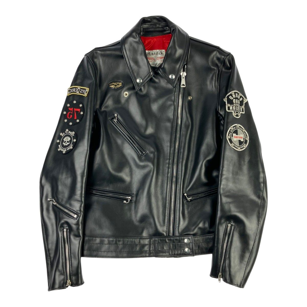 ヒステリックグラマー ライダースジャケット　レザー　アウター ▽▽HYSTERIC GLAMOUR × Lewis Leathers ヒステリックグラマー レザー