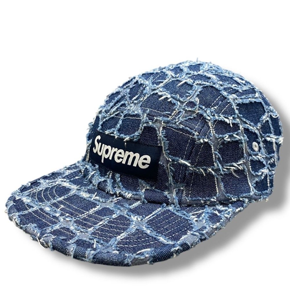 SUPREME 25SS Frayed Croc Denim Camp Cap Indigo - メルカリ