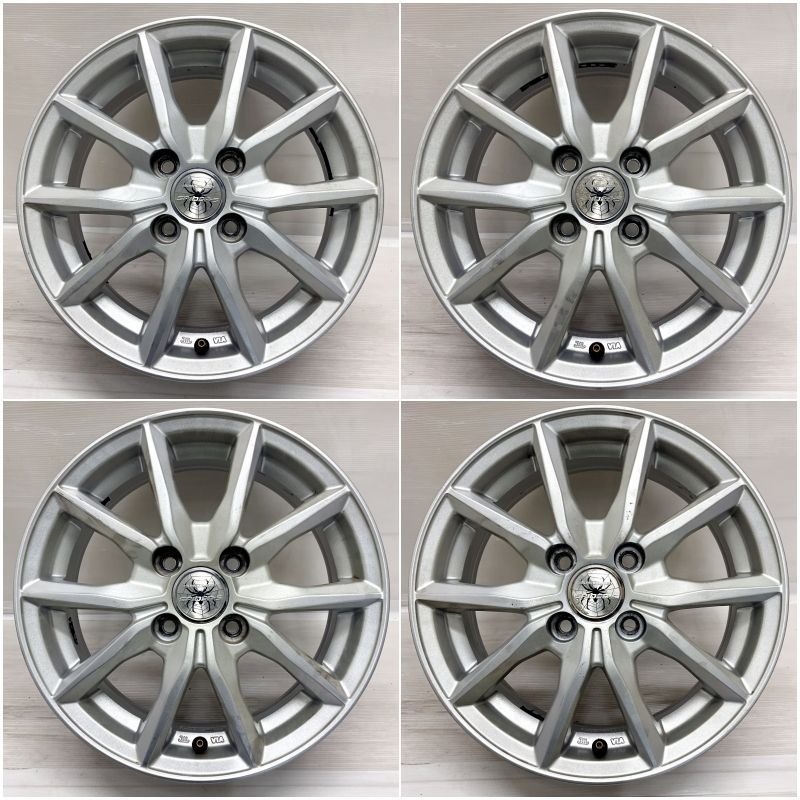 中古 14インチ アルミ Euro speed SPIDER-5 4本セット ヴィッツ