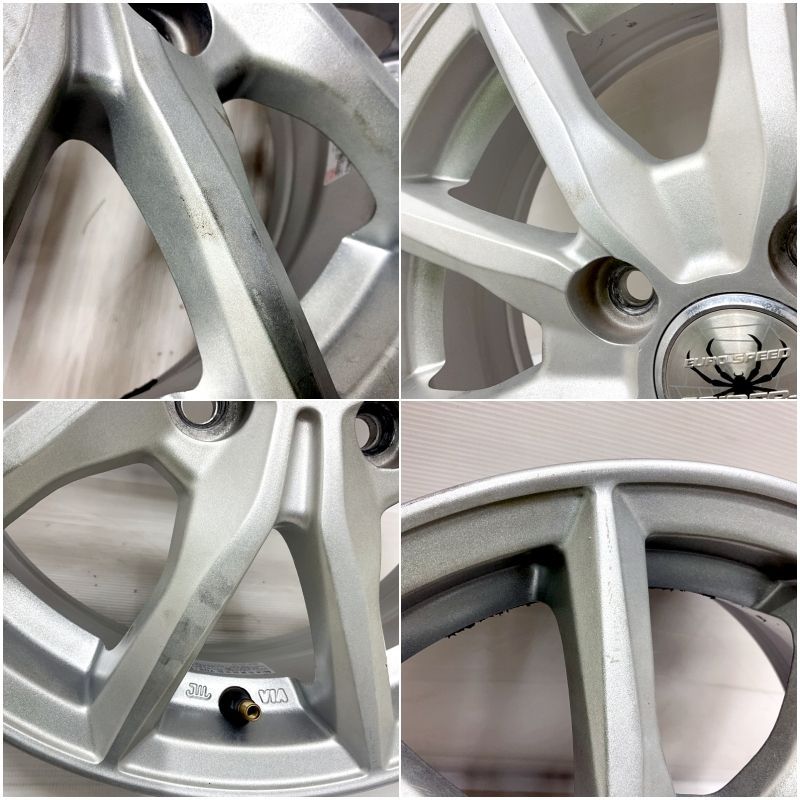 中古 14インチ アルミ Euro speed SPIDER-5 4本セット ヴィッツ 中古 14インチ アルミ Euro speed SPIDER-5 4本セット ヴィッツ