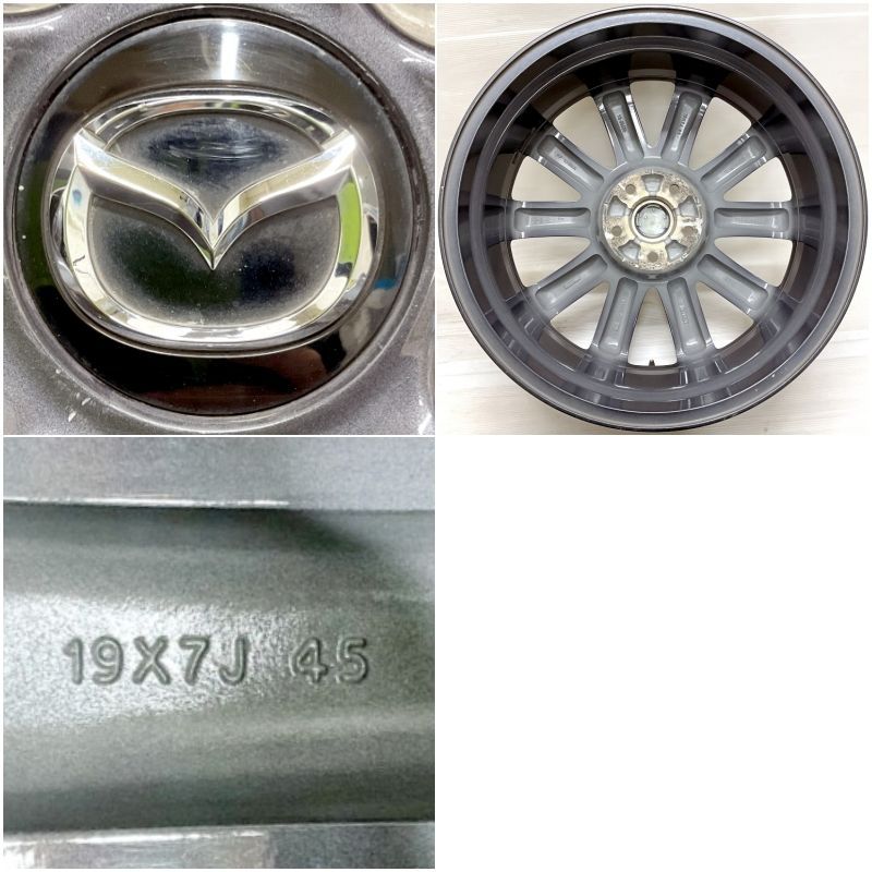 中古アルミ14x5.5マツダ純正メッキ　　4本セット 中古 19インチ アルミ マツダ CX-5 純正 4本セット CX-5 アルミ